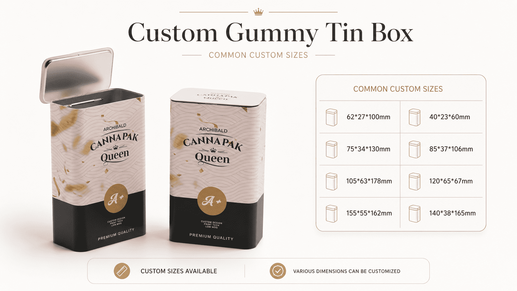 custom gummy tin box
